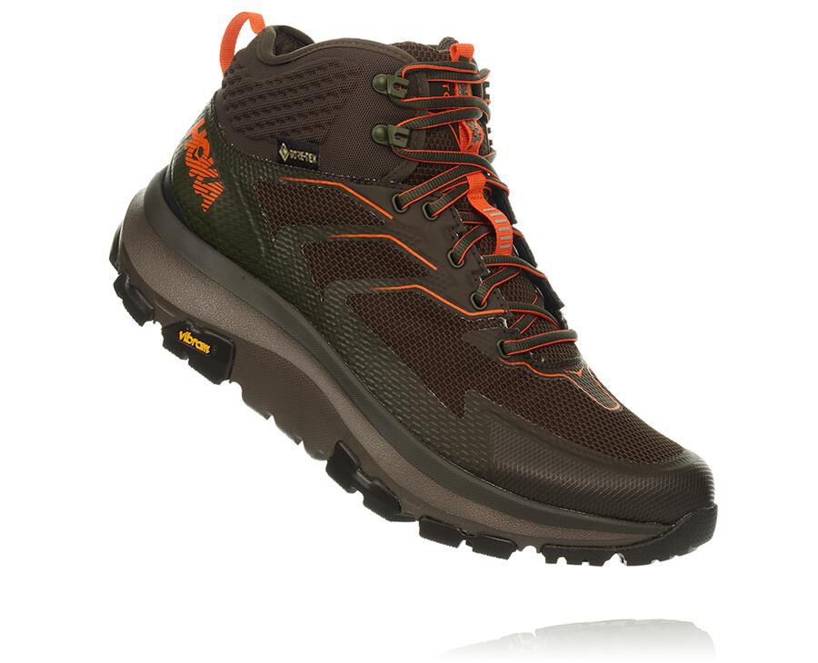 Sapatilhas Hoka One One Masculino Marrom - Toa Gore-Tex - 241-PMBZYO